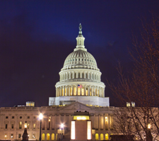Photo of Capitol at Night used with permission from Shutterstock